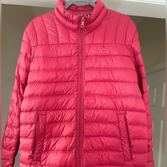 Tommy Hilfiger Red Packable Coat - Picture 2 of 8